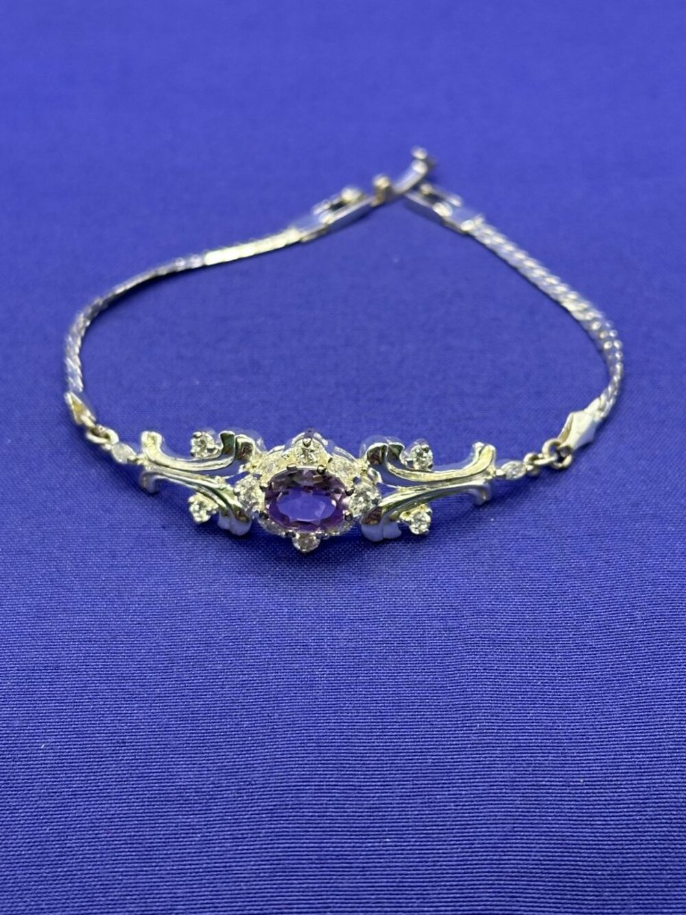 Sterling Silver JC Amethyst Bracelet - Picture 2 of 15